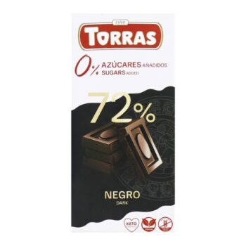 530-Torras-temna-cokolada-brez-sladkorja-72-kakava-75g Torras crna čokolada bez šećera, 72% kakaa, 75 g