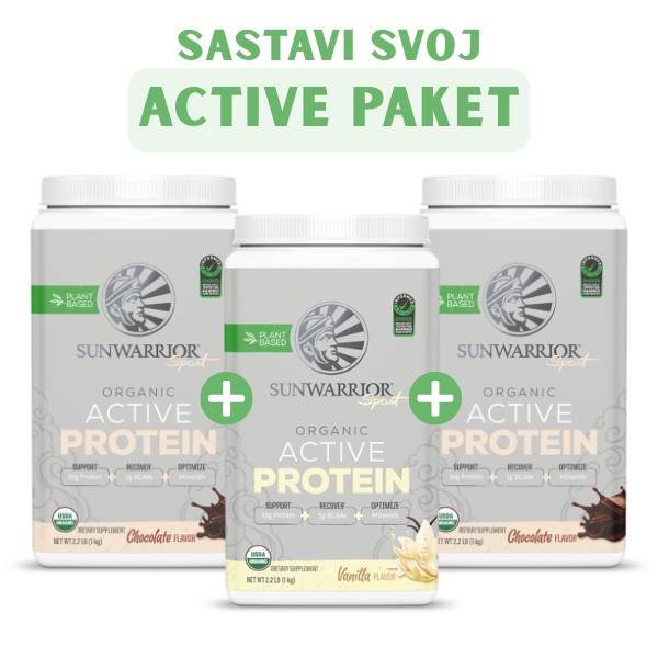 PAKIRANJE Sunwarrior Active proteini 3 pak