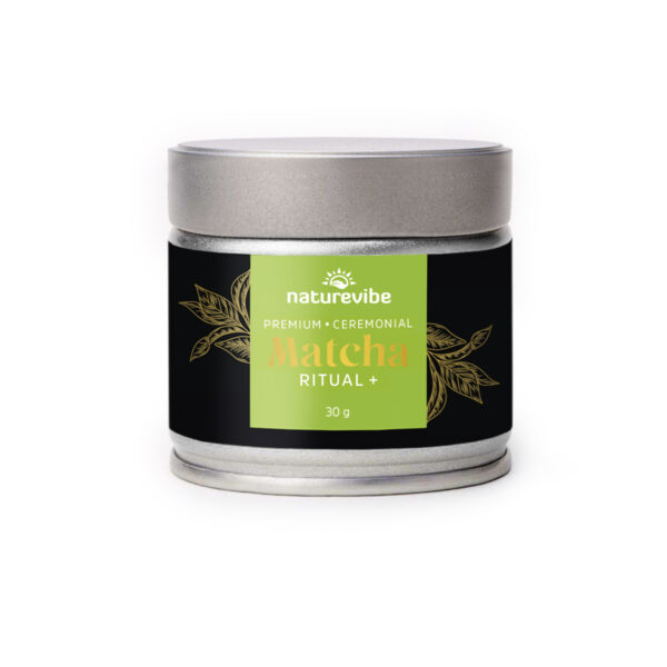 NatureVibe Ritual + Premium ceremonijal matcha - 100% organski japanski zeleni čaj u prahu, 30 g