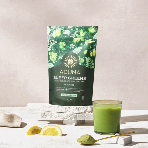 Aduna SUPER GREENS mješavina super zelenila, organski, 250 g