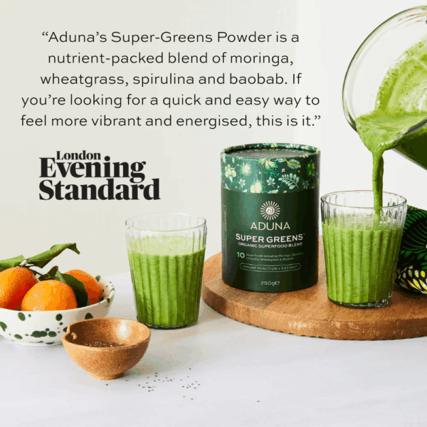 Aduna SUPER GREENS mješavina super zelenila, organski, 250 g