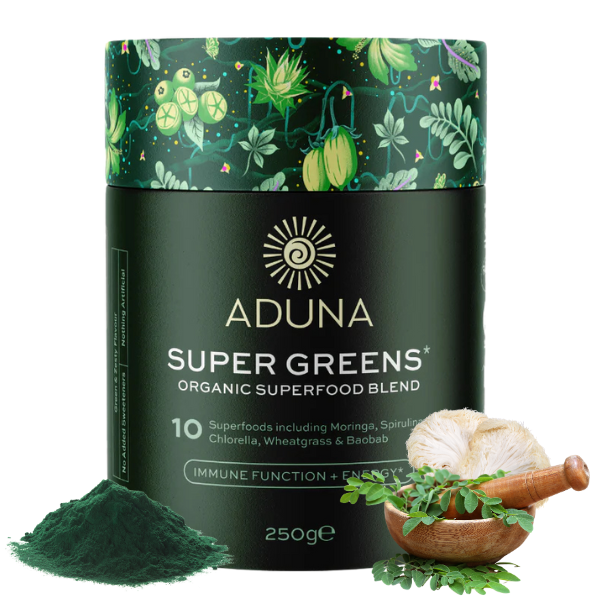 Aduna SUPER GREENS mješavina super zelenila, organski, 250 g