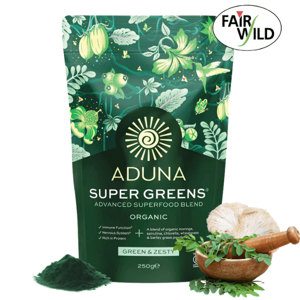 Aduna SUPER GREENS mješavina super zelenila, organski, 250 g