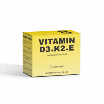 Vitamin D3 + K2 + E Anasan MD, 30 vrećica