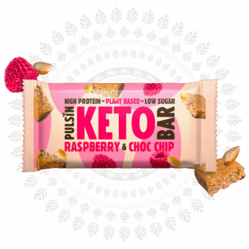 Pulsin Keto proteinska pločica s malinom i čokoladom, 50g