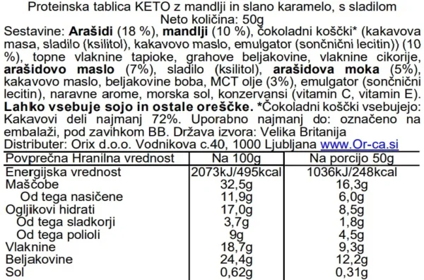 pulsin.proteinska-tablica-keto-z-mandlji-in-slano-karamelo Pulsin Keto proteinska pločica s bademima i slanom karamelom, 50g