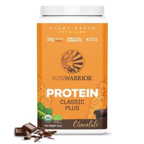 Sunwarrior Classic PLUS rastlinski proteini - Čokolada, 750 g
