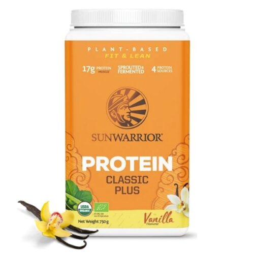 Sunwarrior Classic PLUS rastlinski proteini - Vanilija, 750 g